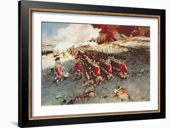 Battle of Bunker Hill, 17 June 1775-Howard Pyle-Framed Giclee Print