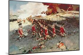 Battle of Bunker Hill, 17 June 1775-Howard Pyle-Mounted Giclee Print