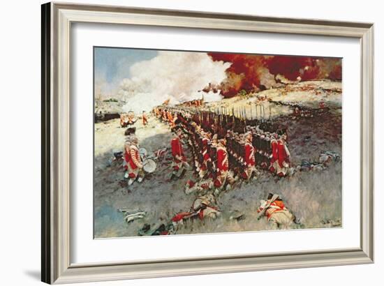 Battle of Bunker Hill, 17 June 1775-Howard Pyle-Framed Giclee Print