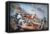 Battle of Bunker Hill, 1775-Currier & Ives-Framed Stretched Canvas