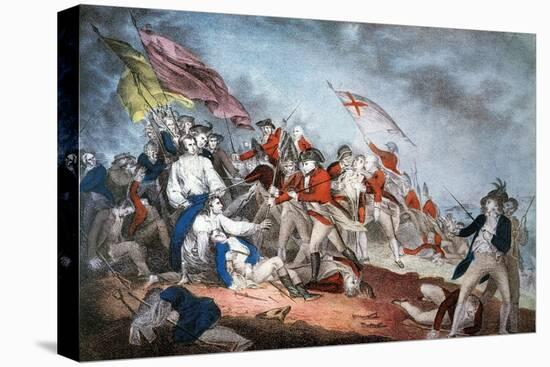 Battle of Bunker Hill, 1775-Currier & Ives-Stretched Canvas