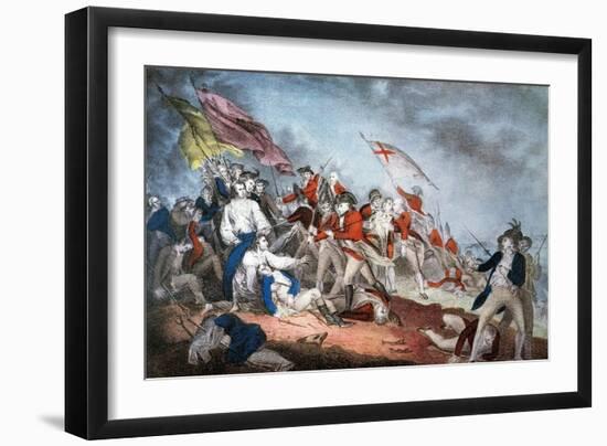 Battle of Bunker Hill, 1775-Currier & Ives-Framed Giclee Print