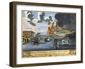 Battle of Bunker Hill, 1775-null-Framed Giclee Print