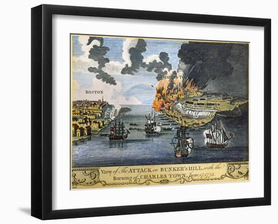 Battle of Bunker Hill, 1775-null-Framed Giclee Print