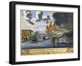 Battle of Bunker Hill, 1775-null-Framed Giclee Print