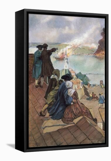 Battle of Bunker Hill, 1775-Howard Pyle-Framed Stretched Canvas