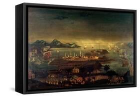 Battle of Bunker Hill, 17th June 1775 (Oil)-Winthrop Chandler-Framed Stretched Canvas