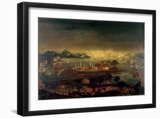 Battle of Bunker Hill, 17th June 1775 (Oil)-Winthrop Chandler-Framed Giclee Print