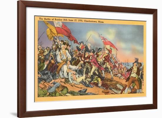 Battle of Bunker Hill Painting-null-Framed Art Print