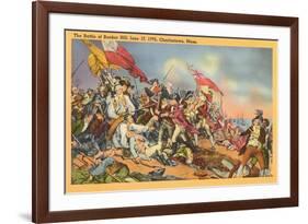 Battle of Bunker Hill Painting-null-Framed Art Print