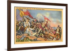 Battle of Bunker Hill Painting-null-Framed Premium Giclee Print