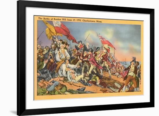 Battle of Bunker Hill Painting-null-Framed Premium Giclee Print