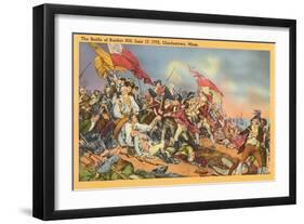 Battle of Bunker Hill Painting-null-Framed Art Print