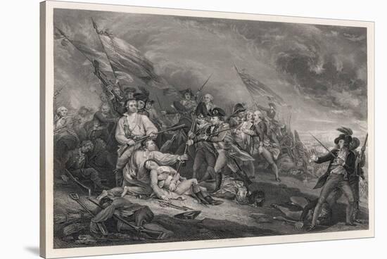 Battle of Bunker Hill-John Trumbull-Stretched Canvas