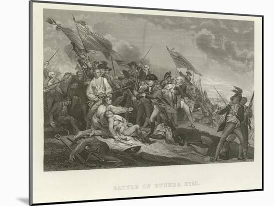 Battle of Bunker Hill-John Trumbull-Mounted Giclee Print