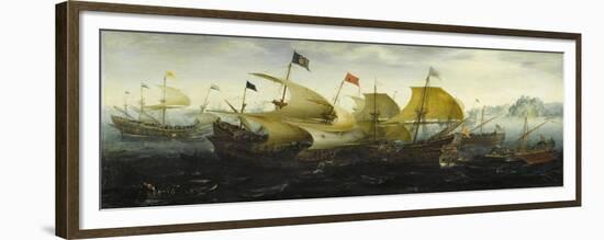 Battle of Cadiz-Aert Anthonisz-Framed Premium Giclee Print