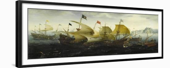 Battle of Cadiz-Aert Anthonisz-Framed Premium Giclee Print