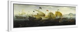 Battle of Cadiz-Aert Anthonisz-Framed Premium Giclee Print