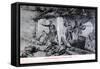 Battle of Camerone, Campaign of Mexico, 1863-Jean Basin-Framed Stretched Canvas