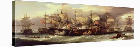 Battle of Cape St.Vincent, 14 February 1797, C.1850-Sir William Allan-Stretched Canvas