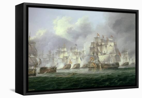 Battle of Cape St. Vincent, 14th February 1797: the British Defeat the Spanish-Thomas Luny-Framed Stretched Canvas