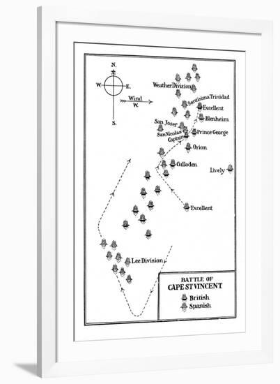 Battle of Cape St Vincent, 1797-null-Framed Giclee Print