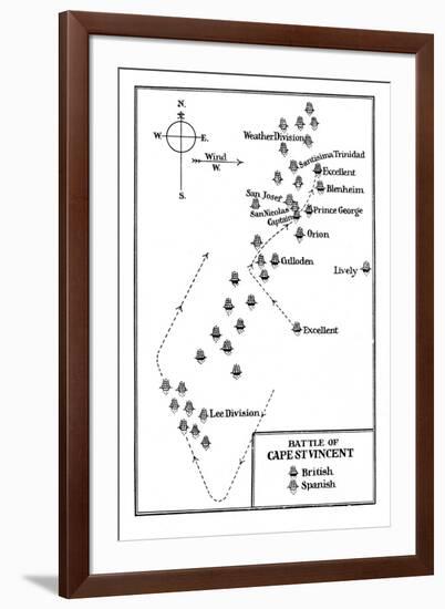 Battle of Cape St Vincent, 1797-null-Framed Giclee Print