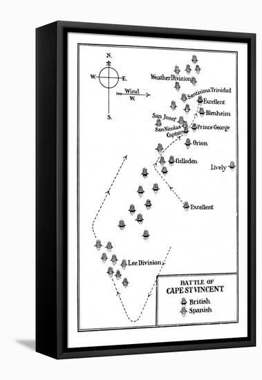 Battle of Cape St Vincent, 1797-null-Framed Stretched Canvas