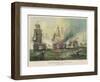Battle of Cape St. Vincent the British Fleet Under Admiral Jervis Defeats the Spanish-T.c. Moore-Framed Art Print