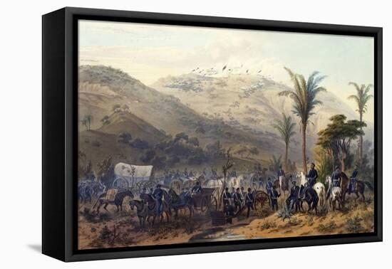 Battle of Cerro Gordo, April 18, 1847-Carl Nebel-Framed Stretched Canvas