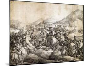 Battle of Chacabuco, February 1817, Which Decreed Victory of Jose De San Martin over Spanish-Thomas Collier-Mounted Giclee Print