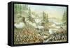 Battle of Chattanooga, 23rd November, 1863, Engraved by Kurz and Allison, 1888-null-Framed Stretched Canvas
