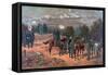 Battle of Chattanooga, Pub. L Prang & Co., 1886 (Colour Litho)-Thure De Thulstrup-Framed Stretched Canvas