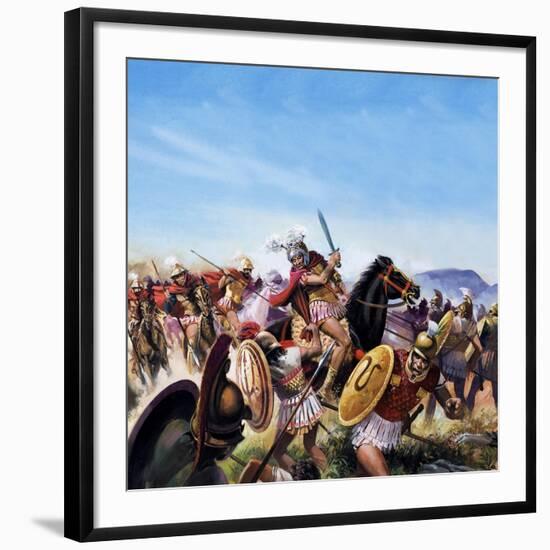 Battle of Cheironeia-Andrew Howat-Framed Giclee Print