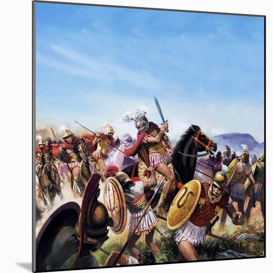 Battle of Cheironeia-Andrew Howat-Mounted Giclee Print