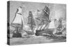 Battle of Chesapeake Bay-Julian Oliver Davidson-Stretched Canvas