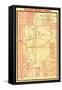 Battle of Chickamauga - Civil War Panoramic Map-Lantern Press-Framed Stretched Canvas