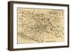 Battle of Chickamauga - Civil War Panoramic Map-Lantern Press-Framed Art Print