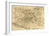 Battle of Chickamauga - Civil War Panoramic Map-Lantern Press-Framed Art Print