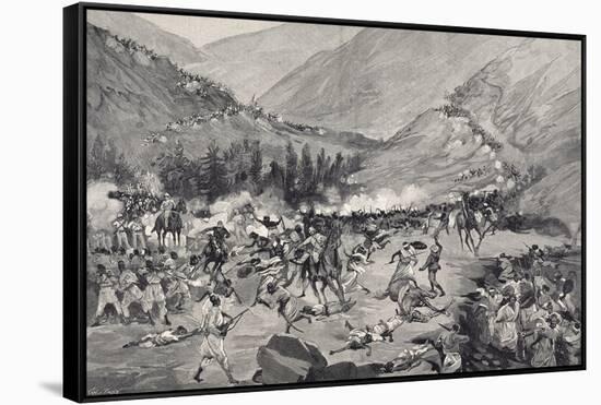 Battle of Coatit, January 1895, War in Abyssinia, Ethiopia-null-Framed Stretched Canvas