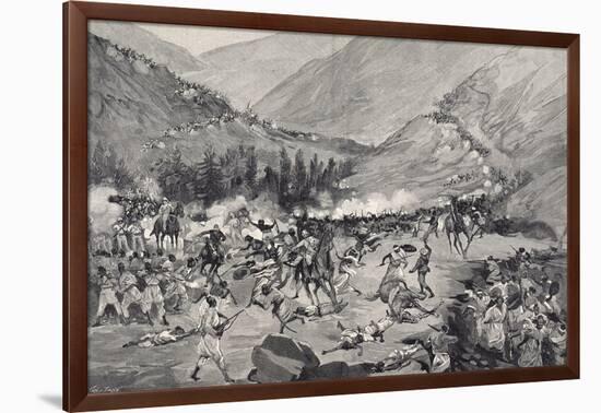 Battle of Coatit, January 1895, War in Abyssinia, Ethiopia-null-Framed Giclee Print