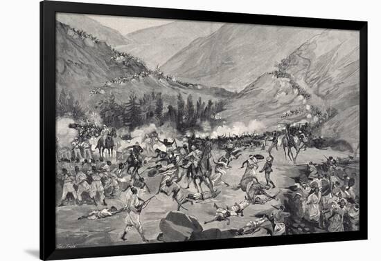 Battle of Coatit, January 1895, War in Abyssinia, Ethiopia-null-Framed Giclee Print