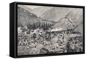 Battle of Coatit, January 1895, War in Abyssinia, Ethiopia-null-Framed Stretched Canvas