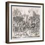 Battle of Crecy 1346-null-Framed Art Print