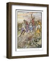 Battle of Crecy 1346-null-Framed Art Print