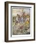 Battle of Crecy 1346-null-Framed Art Print