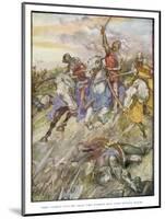 Battle of Crecy 1346-null-Mounted Art Print