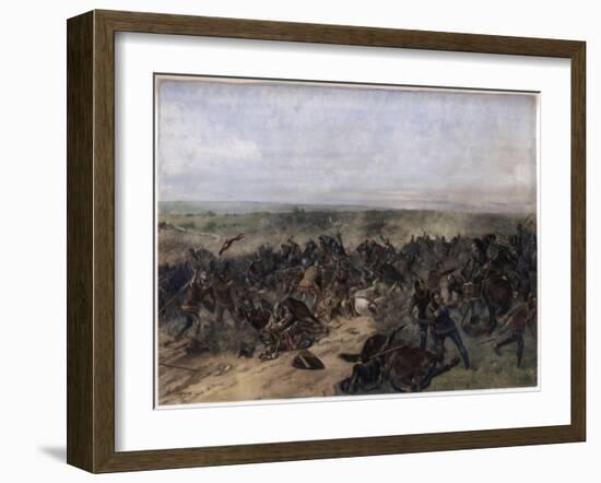 Battle of Crécy, 26th August 1346-null-Framed Giclee Print