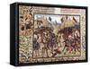 Battle of Crecy in 1346, Victory of Black Prince, Son of King Edward III, over Philip VI of France-null-Framed Stretched Canvas