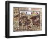 Battle of Crecy in 1346, Victory of Black Prince, Son of King Edward III, over Philip VI of France-null-Framed Giclee Print